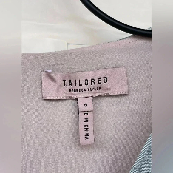 REBECCA TAYLOR Stretch Linen dress size 8 - Picture 4 of 9